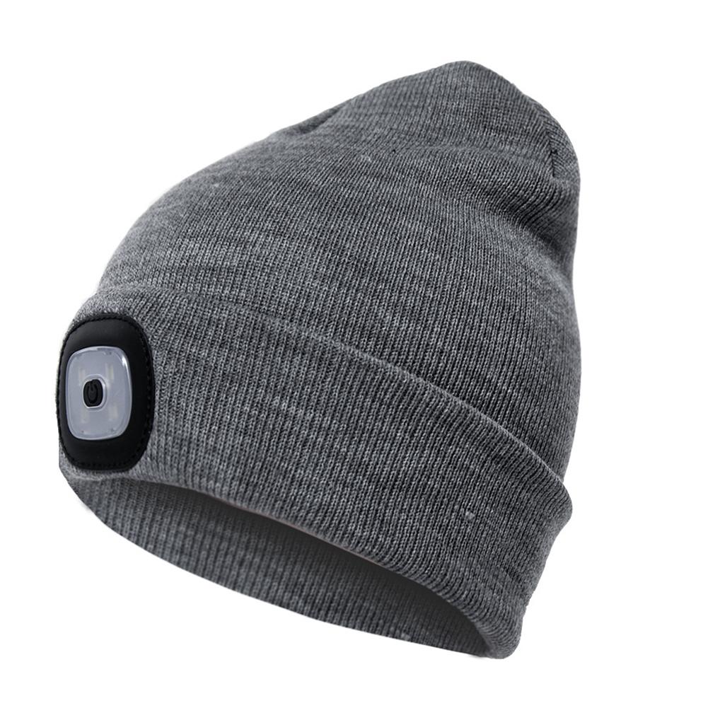 LED Knitted Hat with Lighted Features