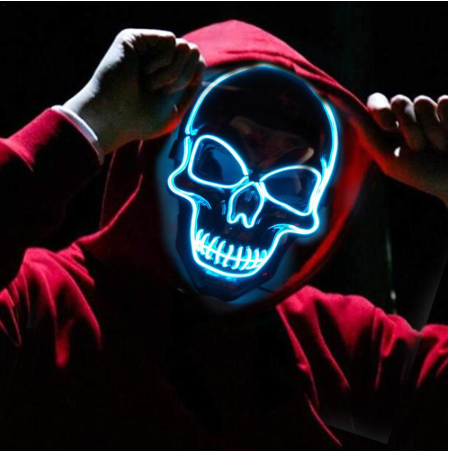 LED Skull Mask - Glowing Horror Mask