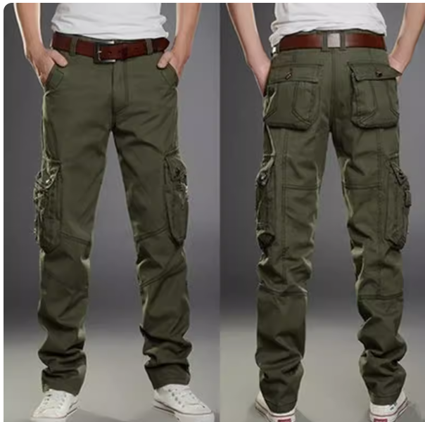Men's Cargo Pants with Multiple Pockets