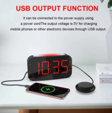 LED Vibrating Alarm Clock