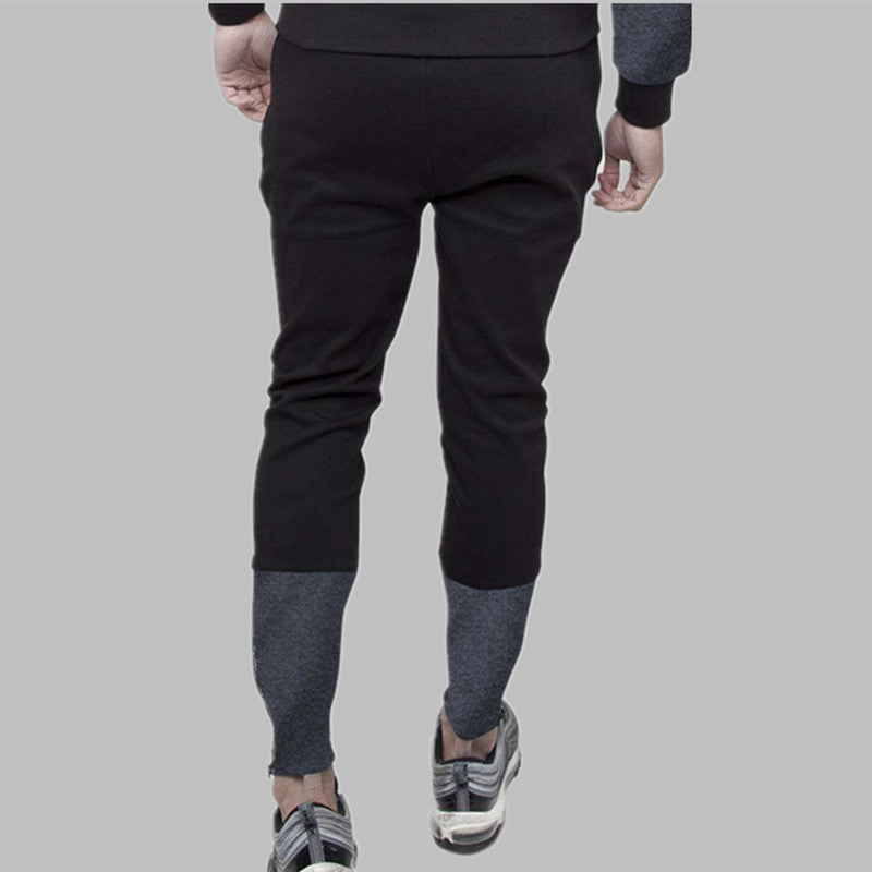 Men's Slim Fit Outdoor Running Pants with Zipper Pockets