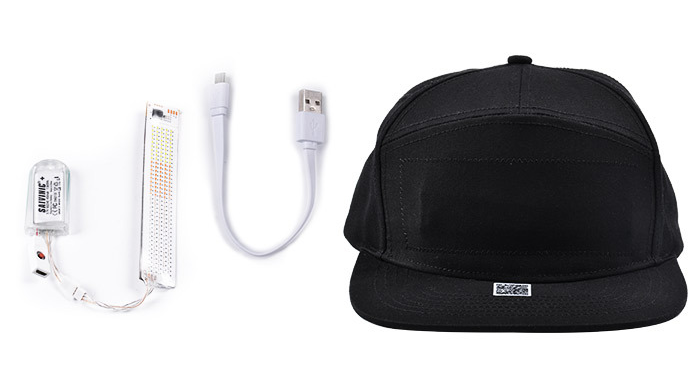 Colorful LED Display Baseball Cap