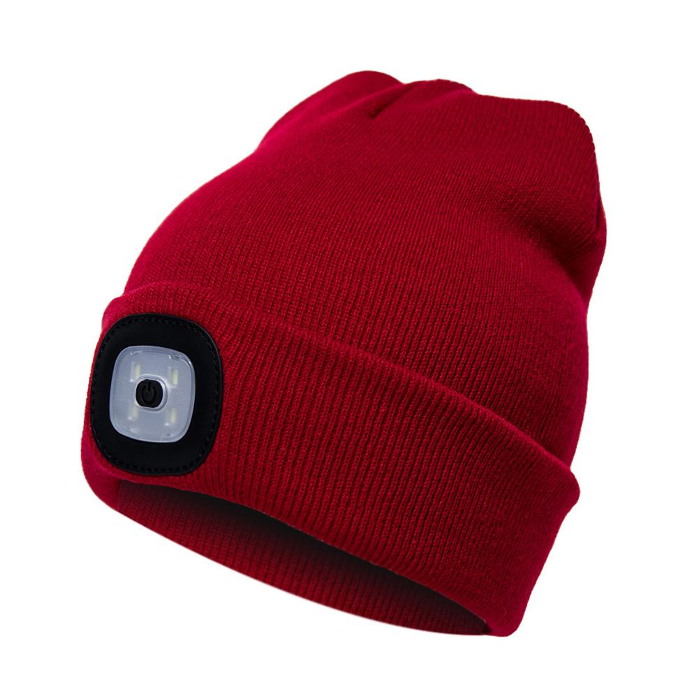 LED Knitted Hat with Lighted Features