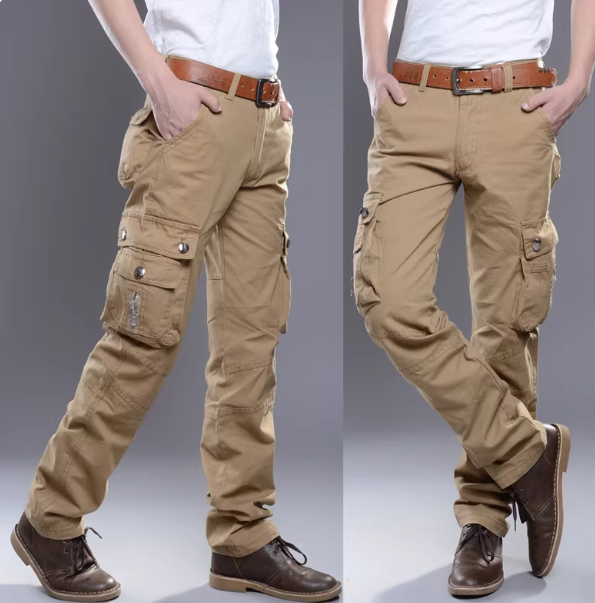 Men's Cargo Pants with Multiple Pockets