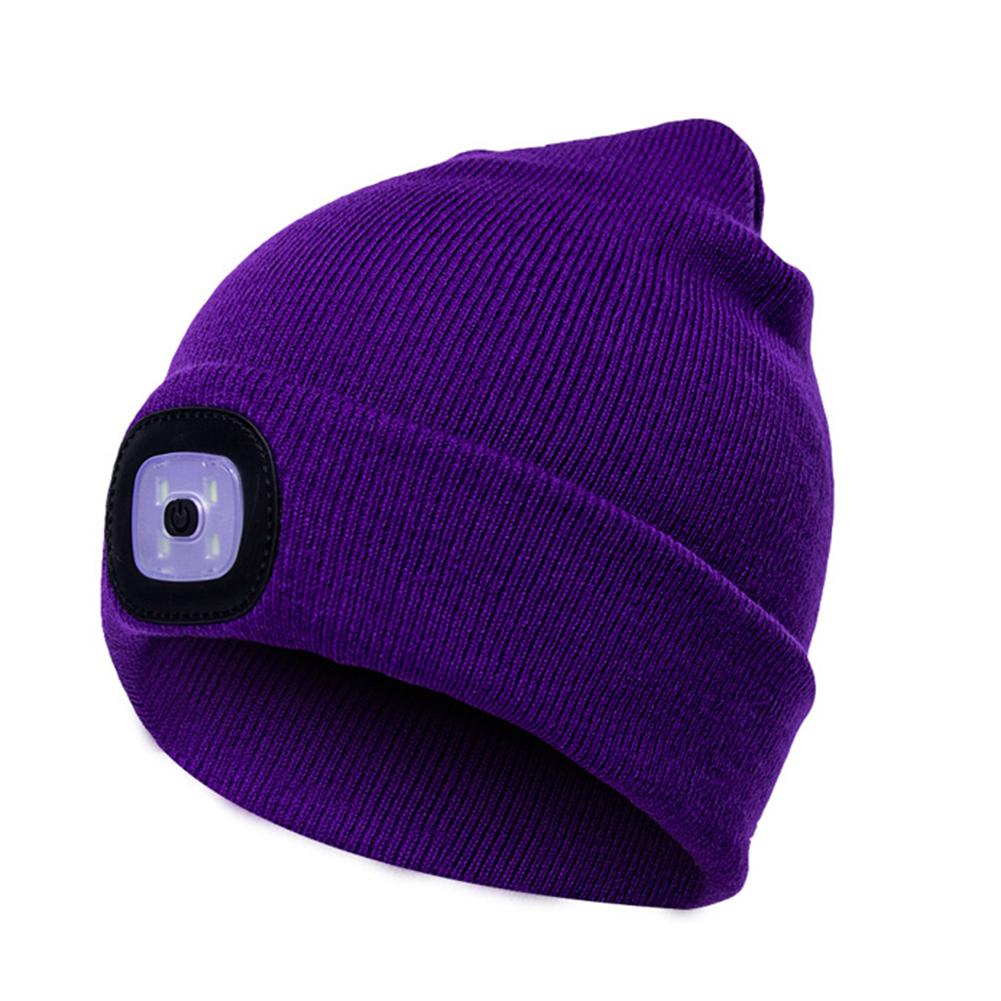 LED Knitted Hat with Lighted Features