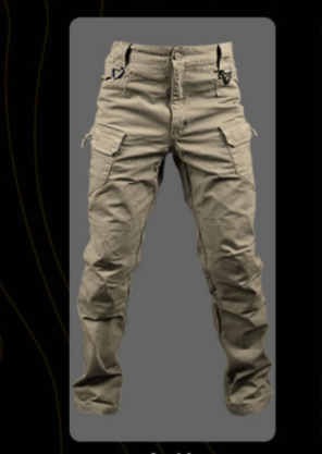 Men's Tactical Slim Fit Pants with Multiple Pockets