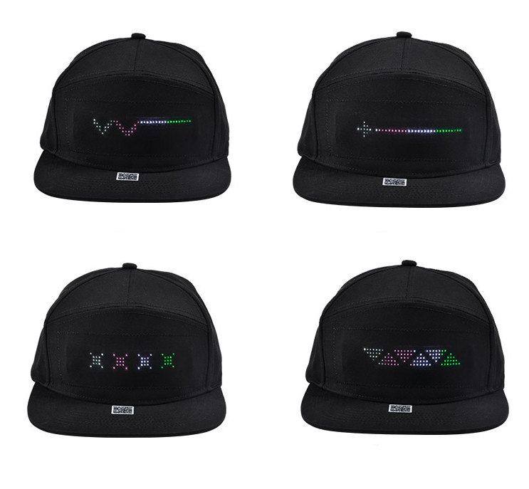 Colorful LED Display Baseball Cap