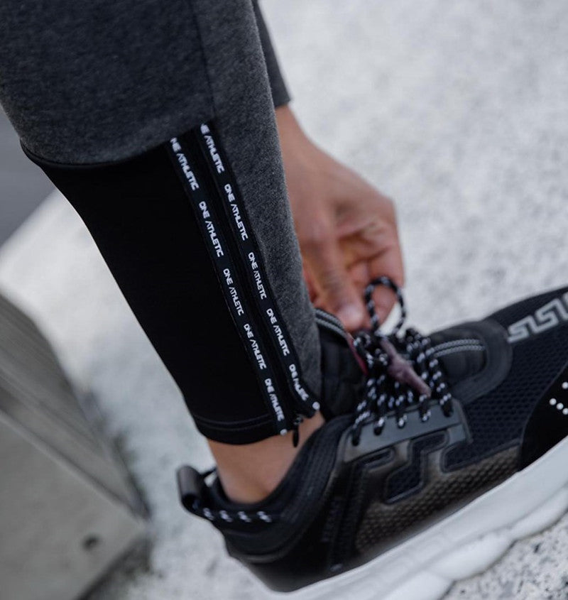 Men's Slim Fit Outdoor Running Pants with Zipper Pockets