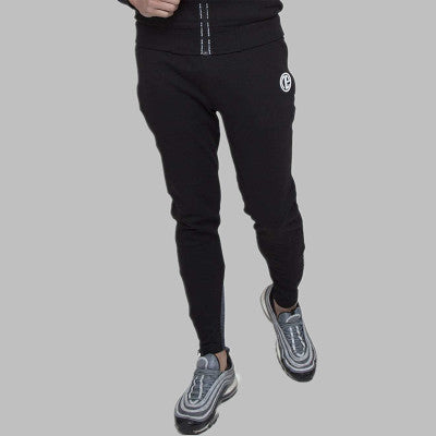 Men's Slim Fit Outdoor Running Pants with Zipper Pockets