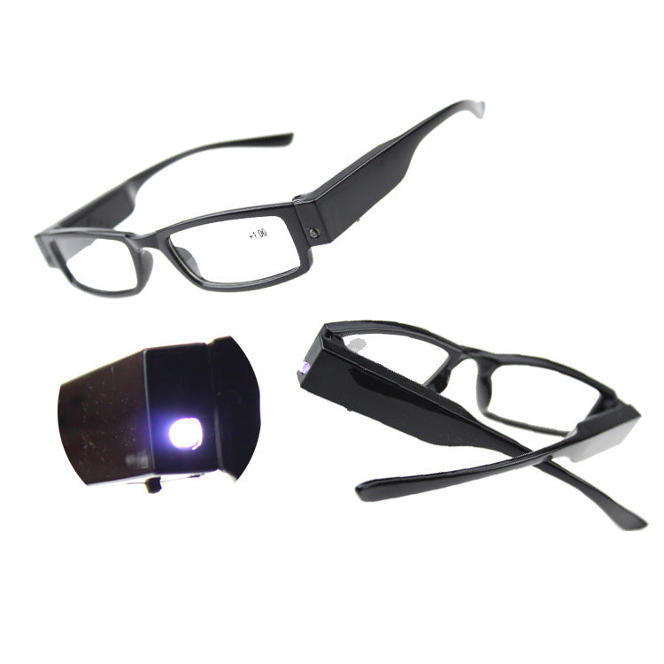 LED Reading Glasses with Magnifying Lens