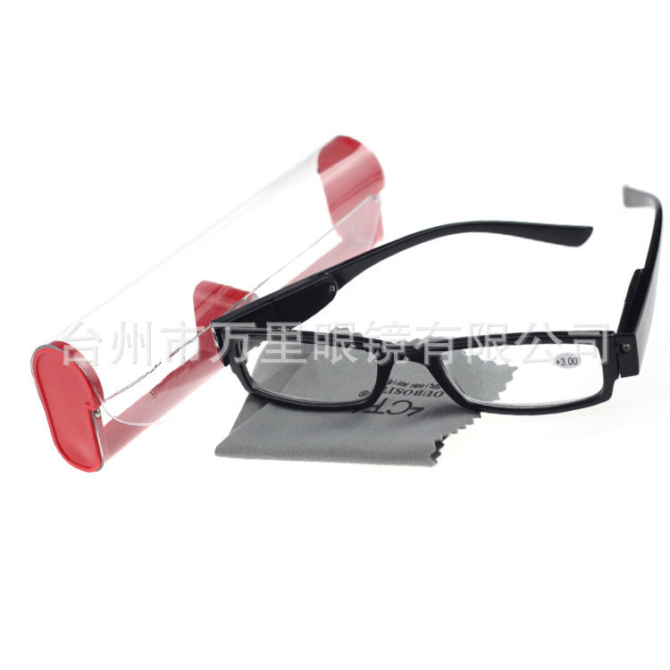 LED Reading Glasses with Magnifying Lens