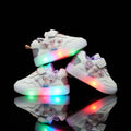 Children's Rechargeable LED Cotton Colorful Shoes