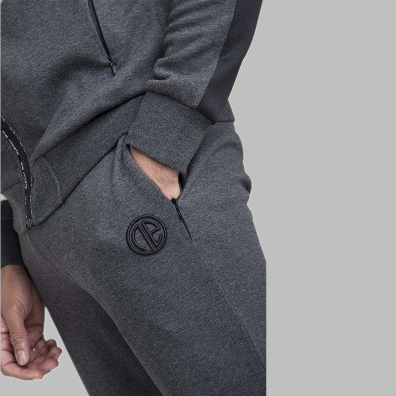 Men's Slim Fit Outdoor Running Pants with Zipper Pockets