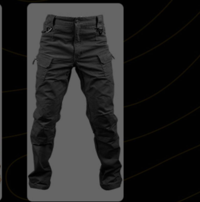 Men's Tactical Slim Fit Pants with Multiple Pockets