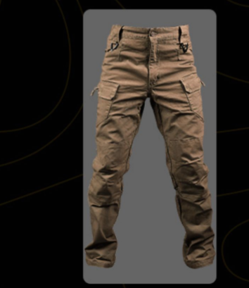 Men's Tactical Slim Fit Pants with Multiple Pockets